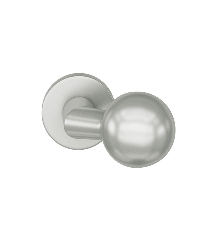FSB Türknopf auf Rosette 23 0846, ASL, Aluminium