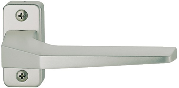 FSB Drücker-Halbgarnitur ohne Schlüsselrosette 06 0668, eckig, VK 8 mm, Aluminium