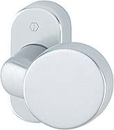 HOPPE Knopf auf Rosette 58G/55, feststehend, Aluminium