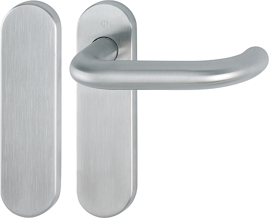 HOPPE FH-Standflügelgarnitur mit Kurzschild Paris FS-E138F/353K, Edelstahl