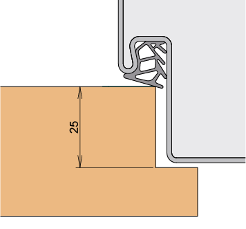 Athmer Estrich-Trennschwelle ETS-40 F, Aluminium