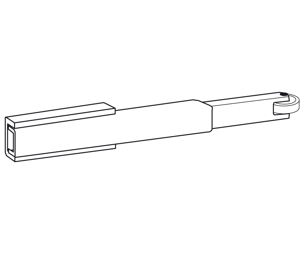 Mitnehmerklappe DORMA ITS 96 MK 397, Aluminium