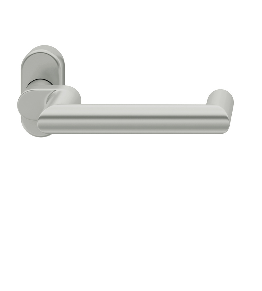 FSB FH-Drücker-Halbgarnitur ohne Schlüsselrosette 06 1016, oval, VK 9 mm, Aluminium