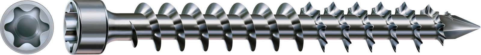 SPAX Holzbauschraube WIROX - Vollgewinde, Zylinderkopf, T-STAR plus, CUT-Spitze, WIROX
