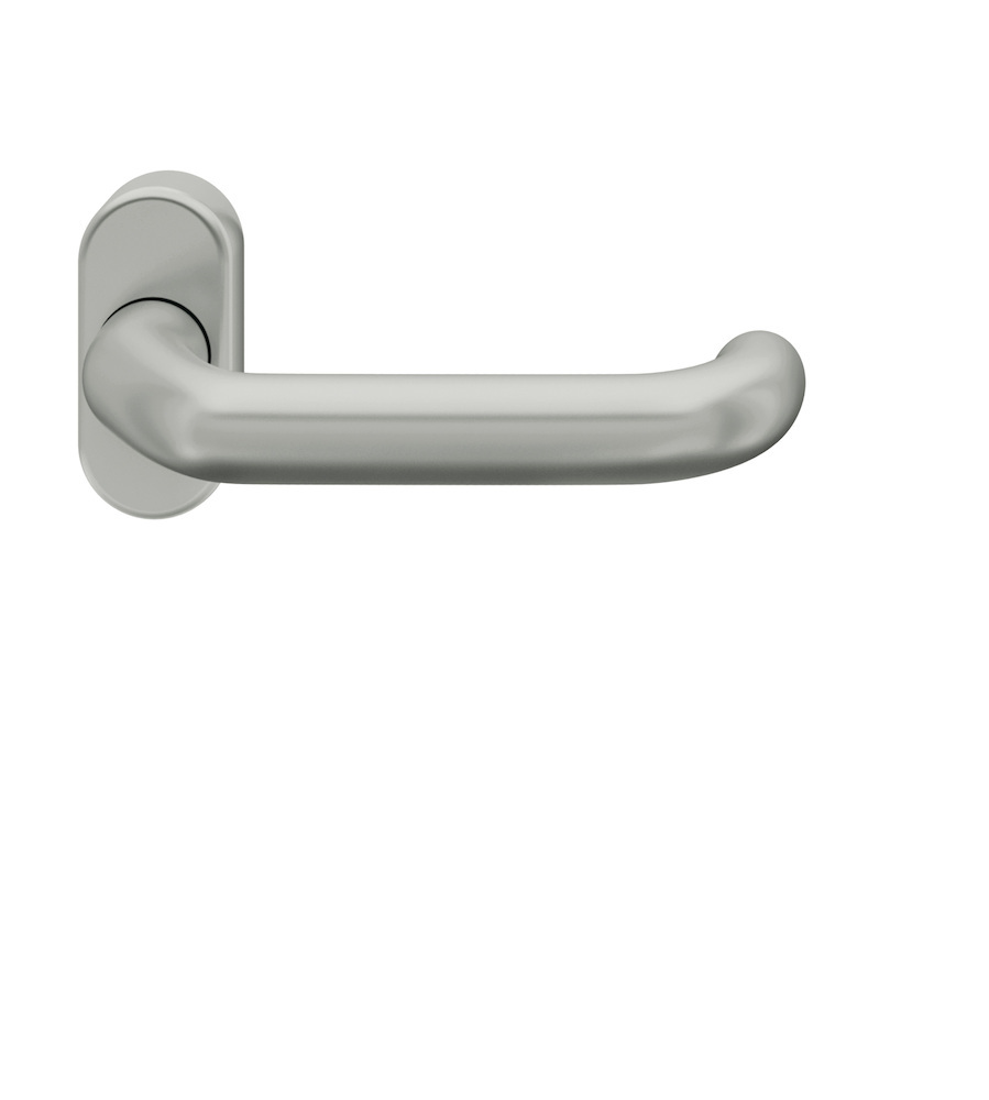 FSB FH-Drücker-Halbgarnitur ohne Schlüsselrosette 06 1146, oval, VK 9 mm, Aluminium