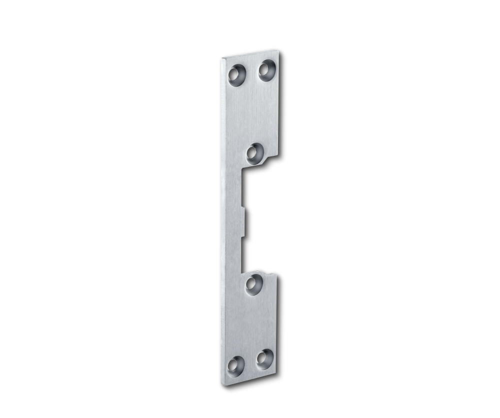 Flachschließblech GEZE für Türöffner SB-KL 130, Edelstahl