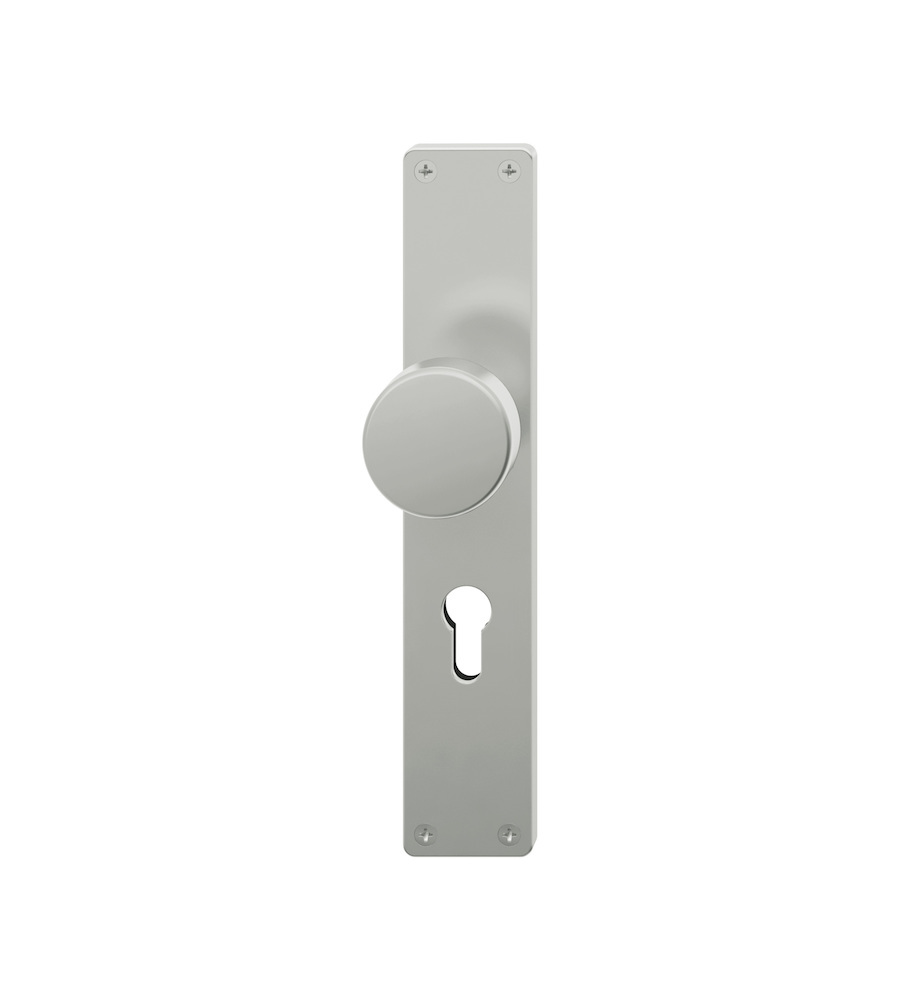 FSB Knopf Langschild 19 1970, sichtbar verschraubt, Aluminium