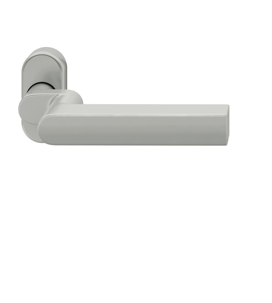 FSB FH-Drücker-Halbgarnitur ohne Schlüsselrosette 06 1001, oval, VK 9 mm, Aluminium