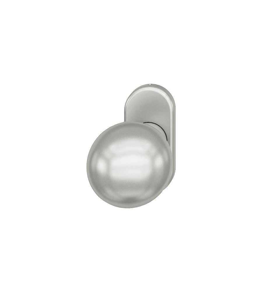 FSB FH-Knopf 07 0802, Rosette oval, o.Nocken, fest, Aluminium