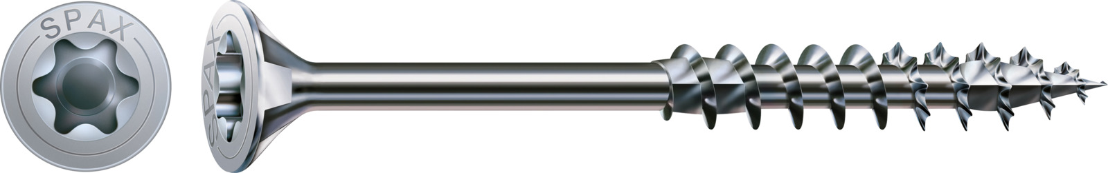 SPAX Holzbauschraube WIROX - Teilgewinde, Senkkopf, T-STAR plus, 4CUT, WIROX