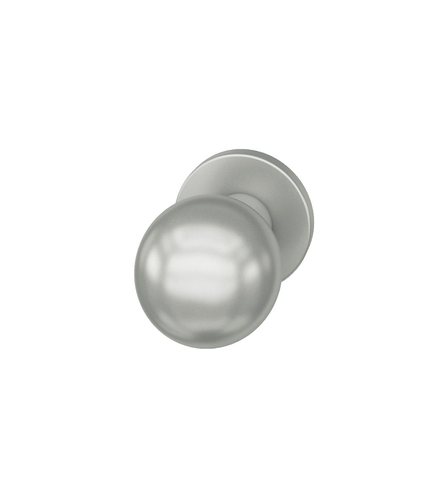 FSB Knopf auf runder Rosette 23 0802, o.Nocken, fest, Aluminium