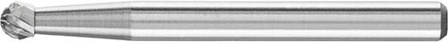 Hartmetall-Kleinfrässtift mit 3-mm-Schaft, Kugelform KUD, Zahnung 4