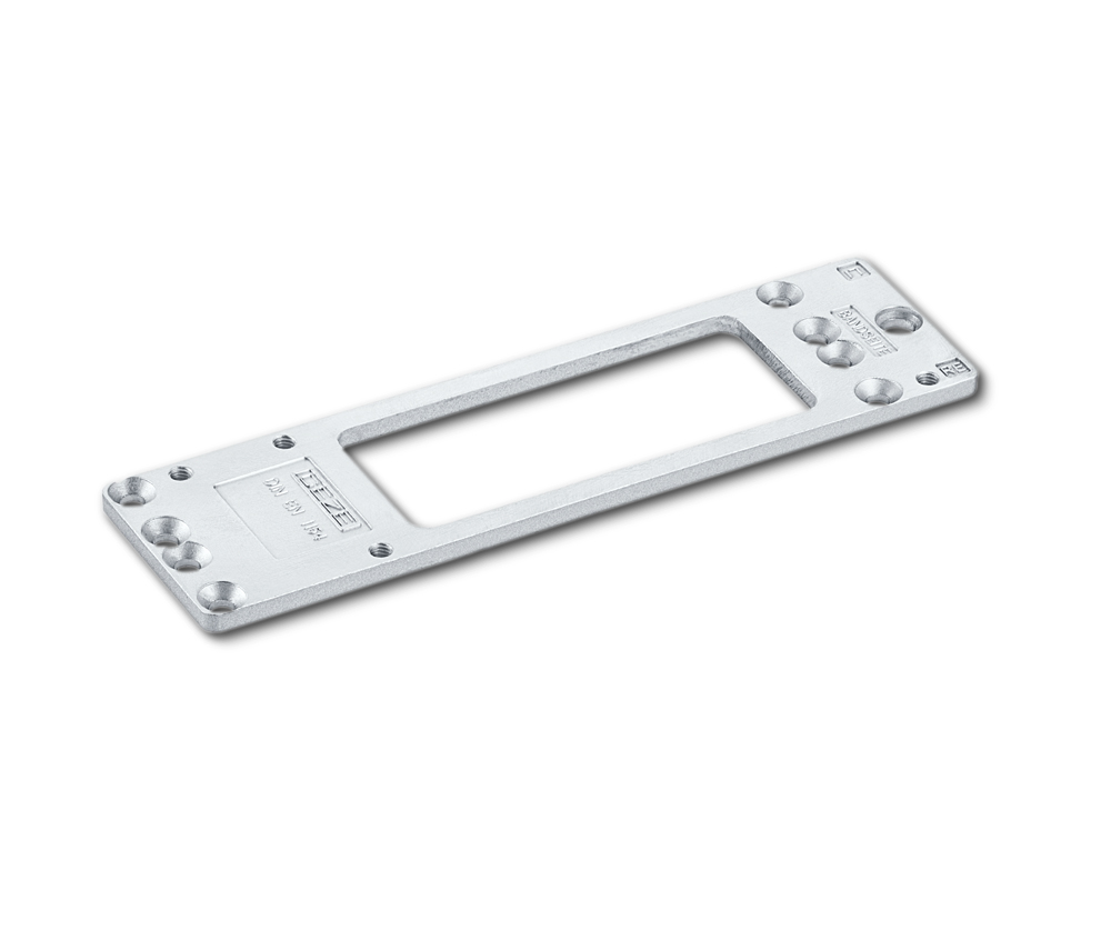 Montageplatte GEZE für TS 2000 NV/NV BC, Aluminium