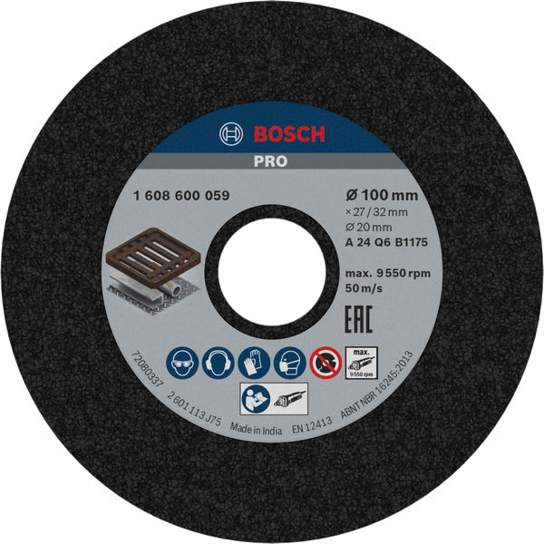 Bosch PRO Metal Schleifscheiben zum schärfen von Werkzeug oder zum reinigen von Metalloberflächen