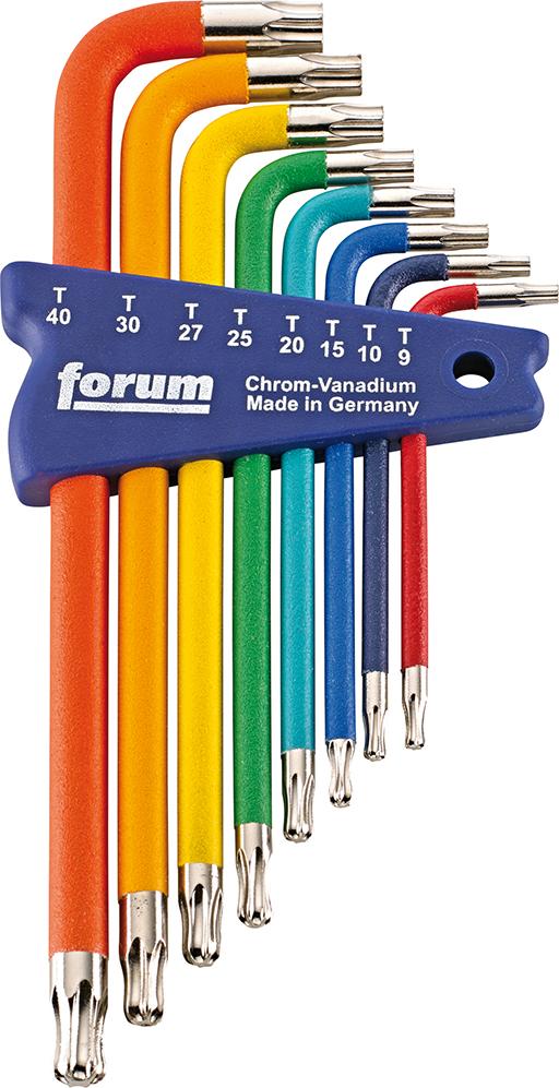 FORUM Winkelschraubendreher-Satz  T9-40 lack.