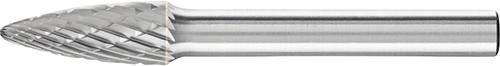 Hartmetall-Frässtift mit 6-mm-Schaft, Rundbogenform RBF (Baumform), Zahnung 3 PLUS