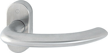 HOPPE FH Drücker-Halbgarnitur Marseille  ohne Schlüsselrosette FS-E1138F/55, Edelstahl