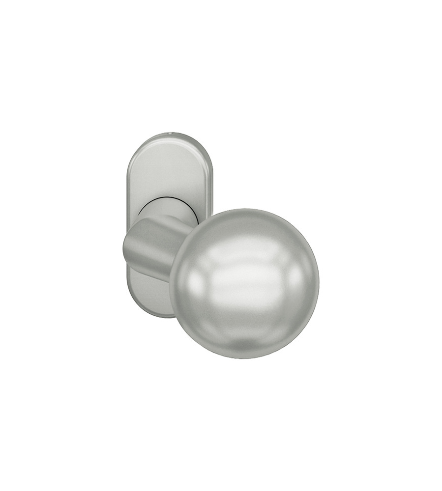 FSB Knopf 07 0846, Rosette kantig, o.Nocken, drehbar, Aluminium