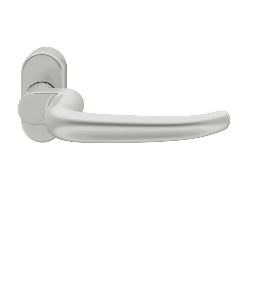 FSB Drücker-Halbgarnitur ohne Schlüsselrosette 06 1023, oval, VK 8, Aluminium