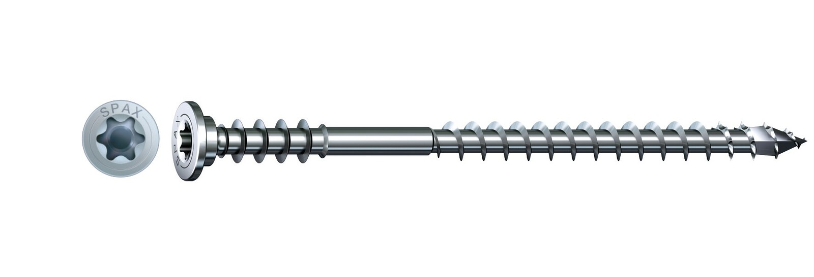 SPAX Justierschraube - Flachkopf, T-STAR plus, Halterillen, 4CUT, WIROX