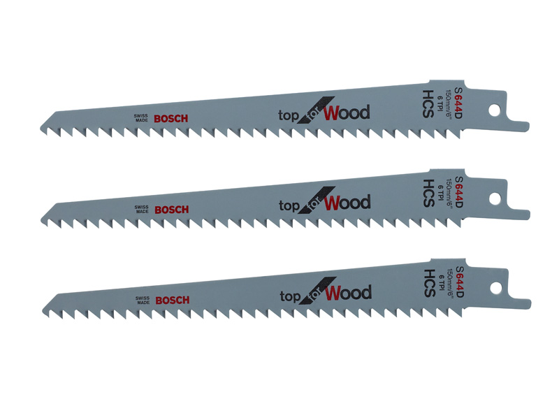 Bosch Messer-Set, Systemzubehör, Sägeblätter für Anwendungen in Holz