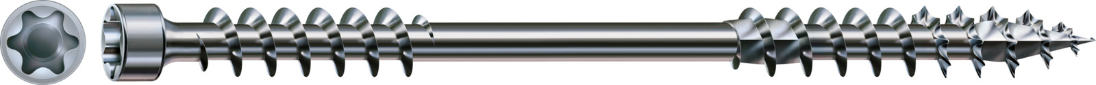 SPAX-Iso Dämmstoffschraube WIROX - Fixiergewinde, Zylinderkopf, T-STAR plus, 4CUT, WIROX