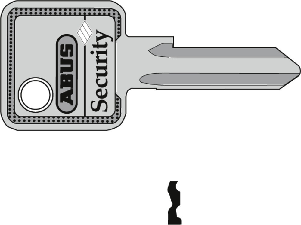 ABUS  Schlüsselrohling C50/C60R, Messing