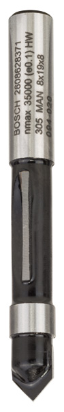 Bosch Kopierfräser, 8&nbsp;mm, D1 8&nbsp;mm, L 19&nbsp;mm, G 66&nbsp;mm