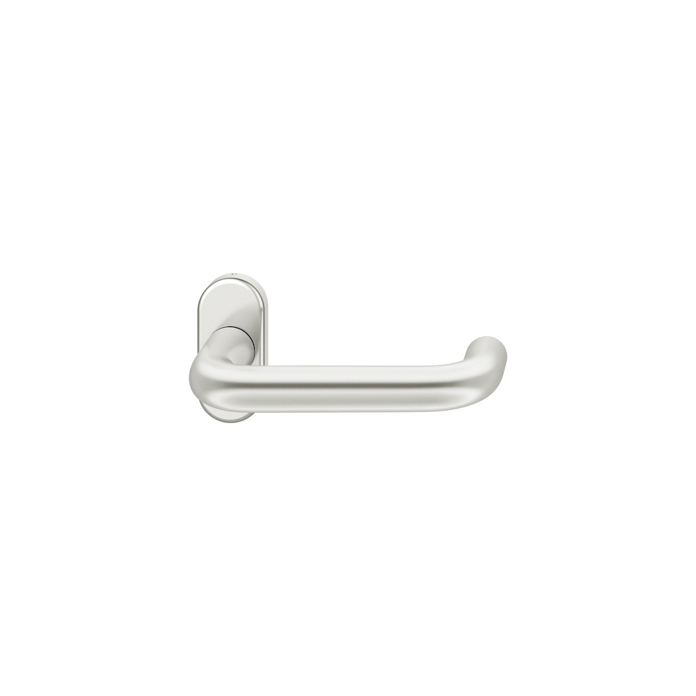 FSB Drücker-Halbgarnitur ohne Schlüsselrosette 09 1070, oval, VK 8 mm, Aluminium