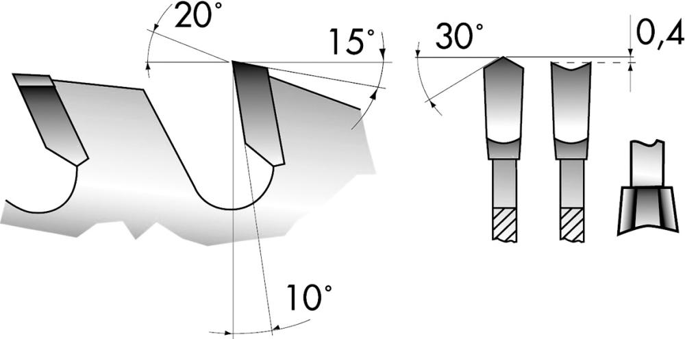 FORUM Kreissägeblatt  HW-DH p. 303X3,2X30-60Z