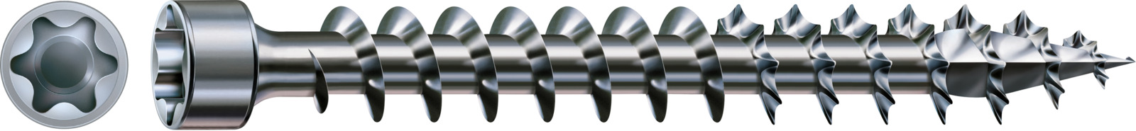 SPAX Holzbauschraube IN.FORCE WIROX - Vollgewinde, Zylinderkopf, T-STAR plus, 4CUT
