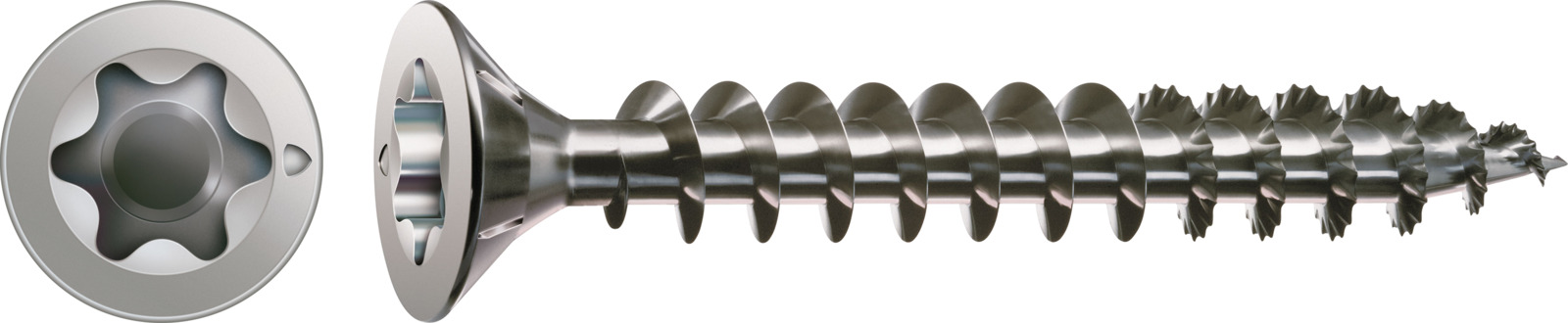 SPAX Universalschraube Edelstahl A2 - Vollgewinde, Senkkopf, T-STAR plus, S-Spitze, Rostfrei