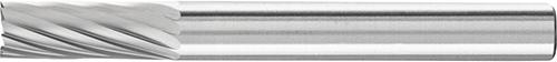 Hartmetall-Frässtift mit 6-mm-Schaft, Zylinderform ZYA-S, mit Stirnverzahnung, Zahnung 3