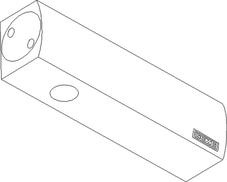 Oben-Türschließer GEZE TS 2000 V BC, Aluminium