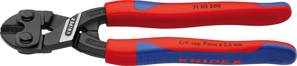 KNIPEX Bolzenabschneider  Mini 7102200 mit Mehrkomponentengriffen 200mm