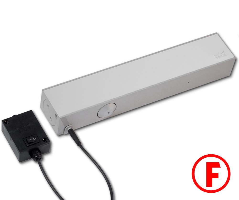 Oben-Türschließer DORMA TS 73 EMF, ohne Gestänge, Aluminium