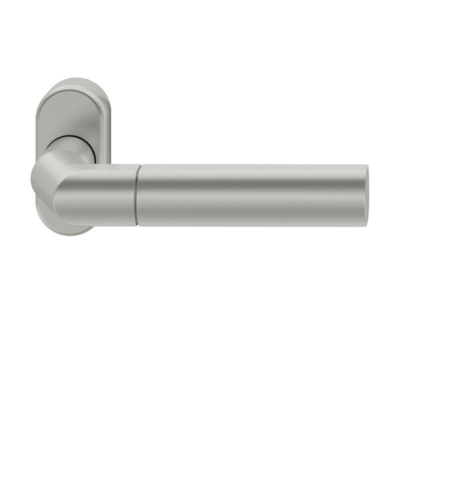 FSB Drücker-Halbgarnitur ohne Schlüsselrosette 06 1078, oval, VK 8, Aluminium