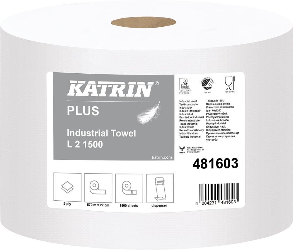 Putzpapier  Katrin weiß 26,5x38cm 1500 Blatt 2-l.