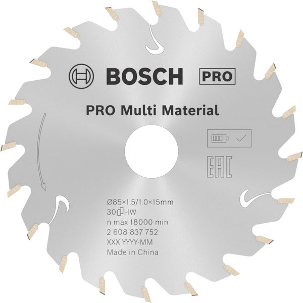Bosch PRO&nbsp;Multi Material Kreissägeblatt