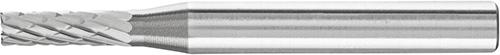 Hartmetall-Frässtift mit 6-mm-Schaft, Zylinderform ZYA-S, mit Stirnverzahnung, Zahnung 4