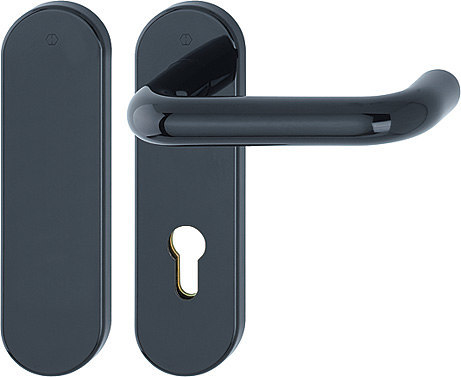 HOPPE FH Standflügelgarnitur Paris mit Kurzschild FS-K138/353K, Kunststoff
