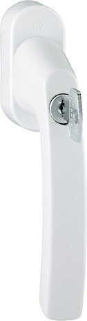 HOPPE Fenstergriff Luxembourg 099S/US952 100NM, abschließbar, oval