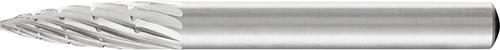 HSS-Frässtift mit 6-mm-Schaft-Ø, Spitzbogenform K, Zahnung 3