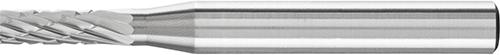 Hartmetall-Frässtift mit 6 mm Schaft, Zylinderform ZYA, Zahnung 3 PLUS
