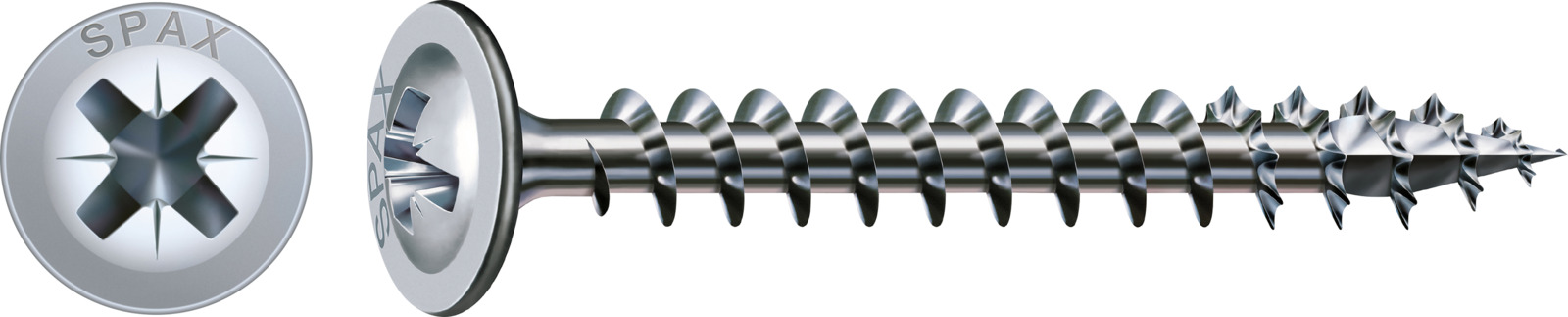 SPAX Universalschraube WIROX - Vollgewinde, Rückwandkopf, Kreuzschlitz Z, 4CUT