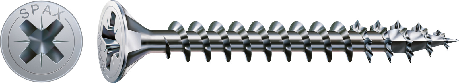 SPAX Universalschraube WIROX - Vollgewinde, Senkkopf, Kreuzschlitz, 4CUT