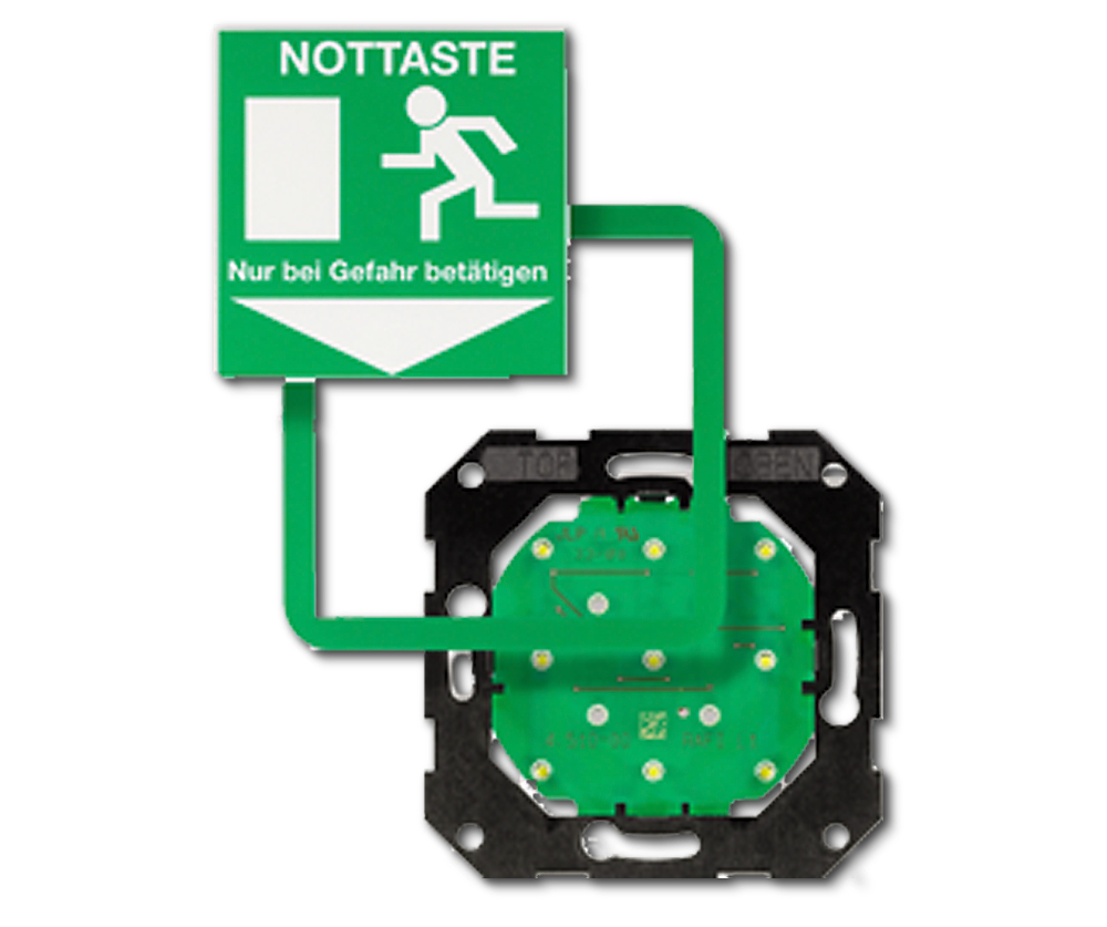 Hinweisschild GEZE FWS 320 B, Kunststoff