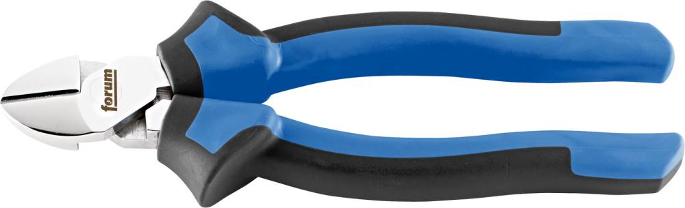 Kraft-Seitenschneider aus Chrom-Vanadium-Stahl, Kopf verchromt, Griffe mit Mehrkomponenten-Kunststoffhüllen