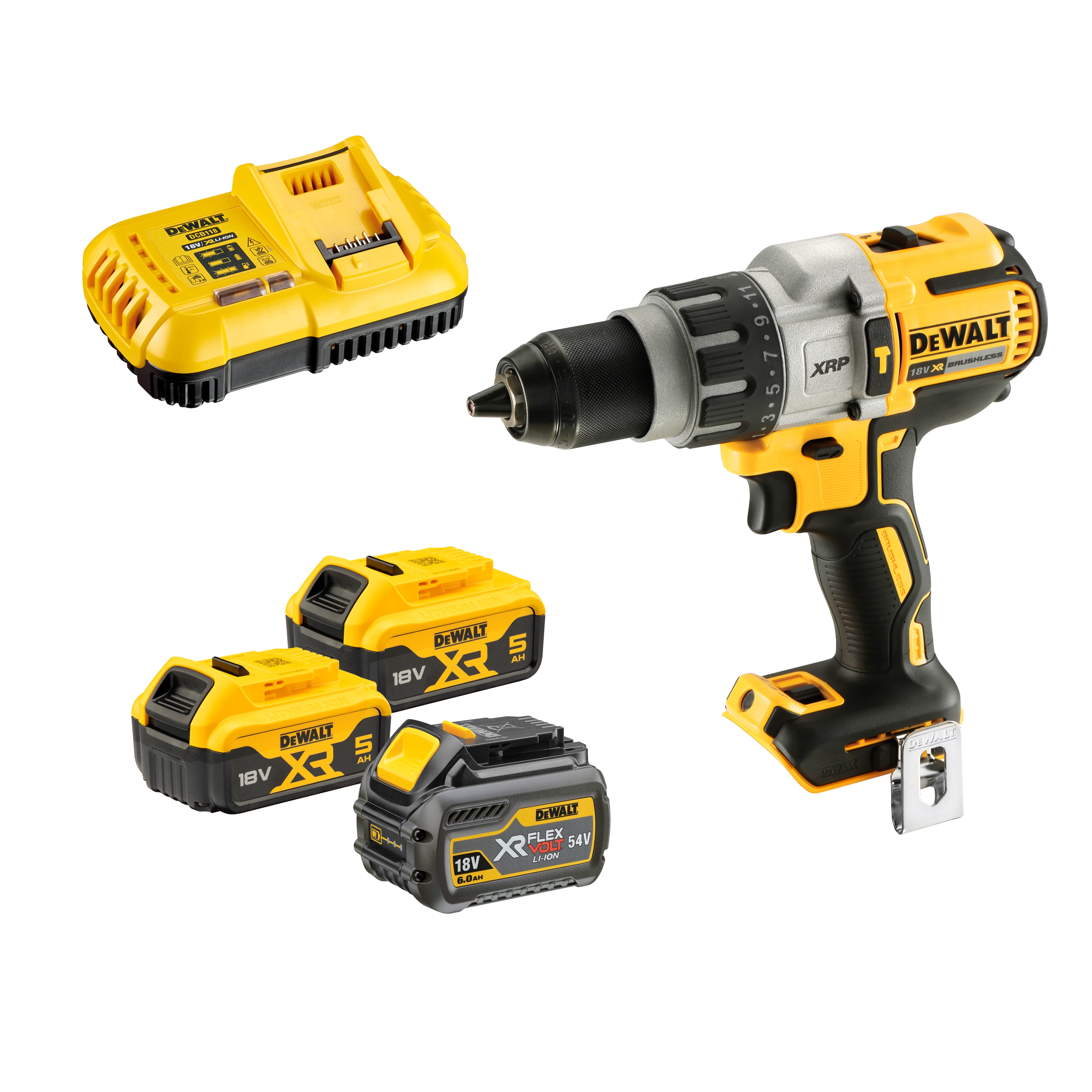 Akku-Schlagbohrschrauber DEWALT 18V, 5 + 6Ah