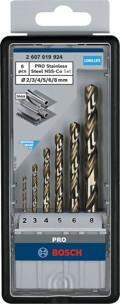 Bosch PRO Stainless Steel HSS-Co Spiralbohrer-Set